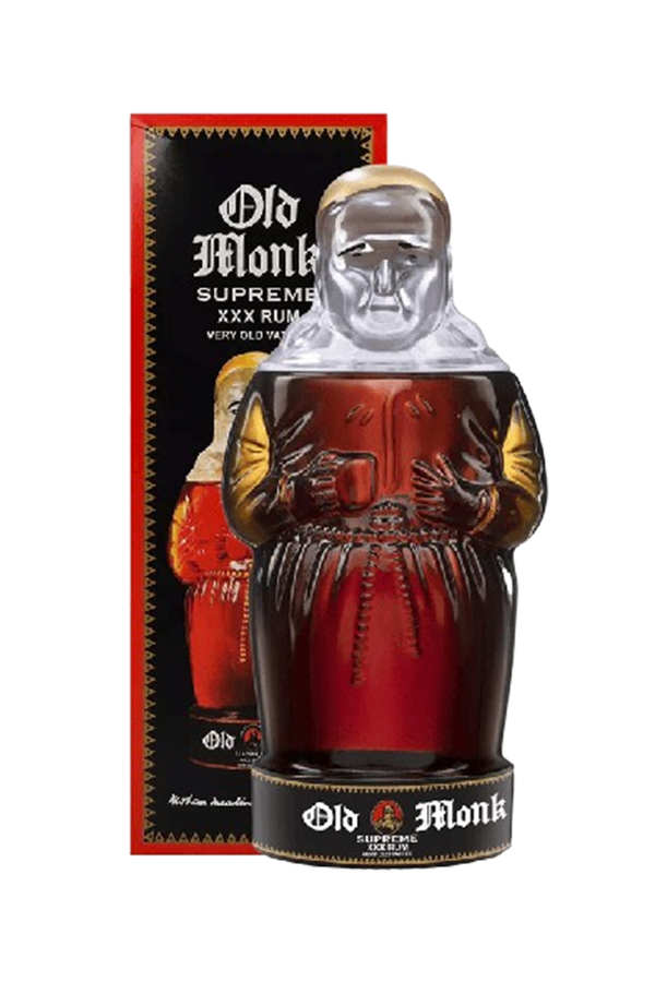 Old Monk Supreme premium Indian dark rum 750ml bottle