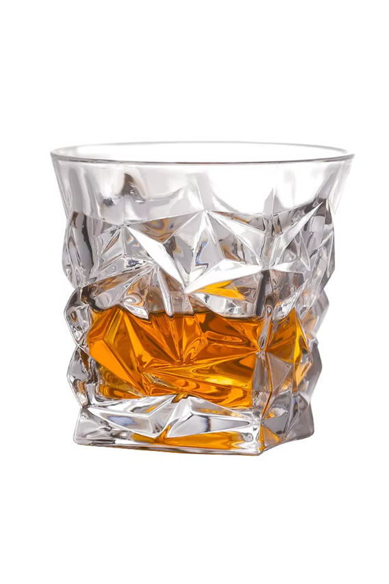 6pc Whiskey Glasses 290ml, Classic Old Fashioned Tumblers for Whiskey, Bourbon, Brandy & Other Beverages,