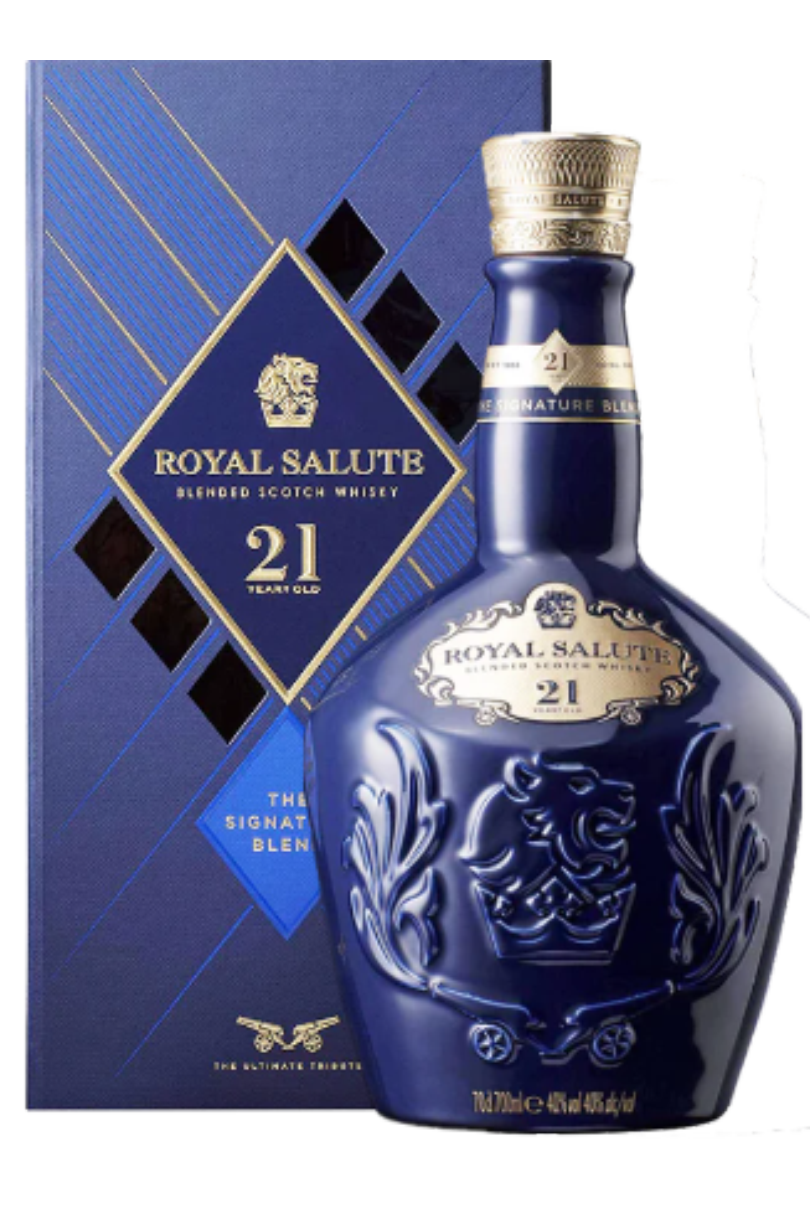 Royal Salute 21 year old blended Scotch whisky 1 litre porcelain flagon