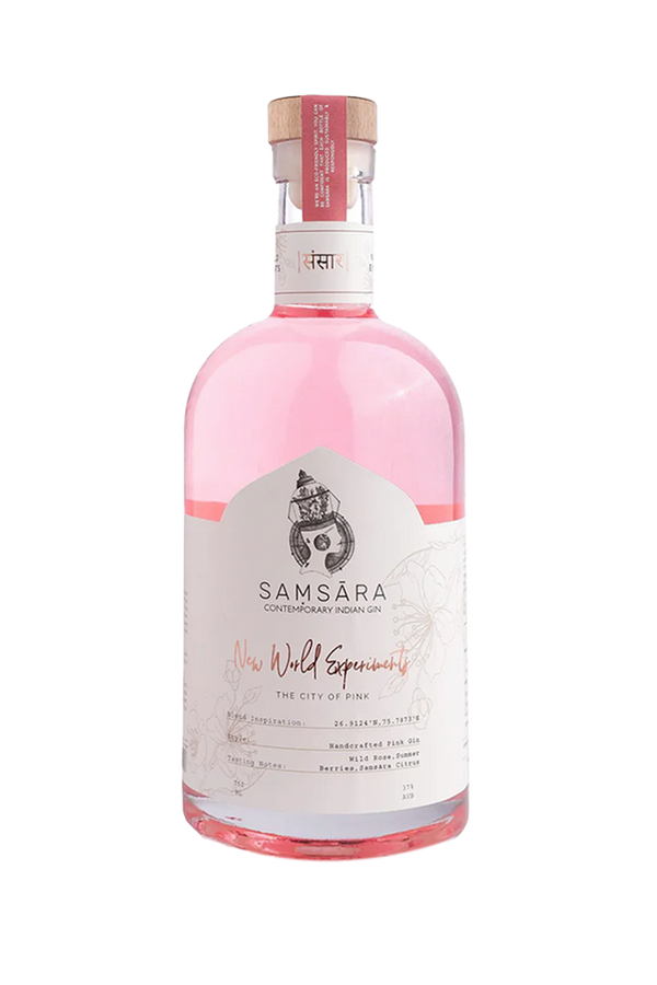 Samsara Pink Indian craft gin 750ml bottle