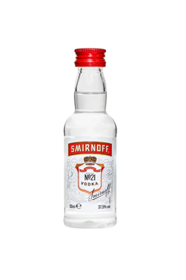 Smirnoff No. 21 Red Label vodka 50ml miniature bottle