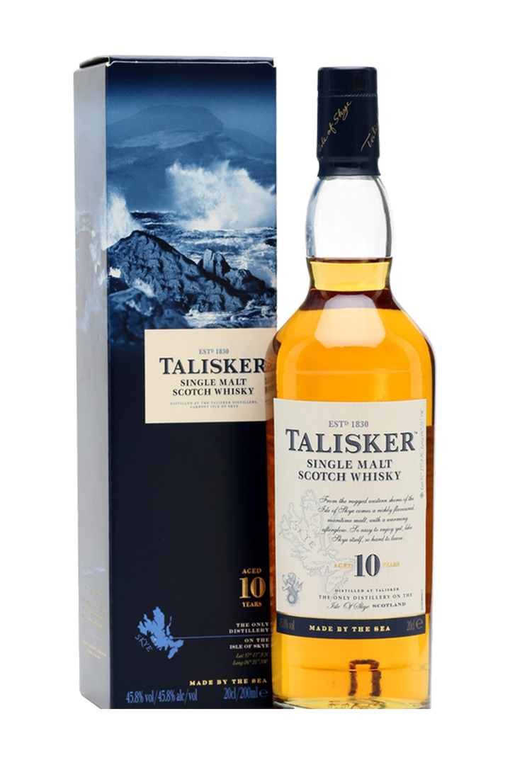 Talisker 10 year old Isle of Skye single malt Scotch whisky 700ml bottle