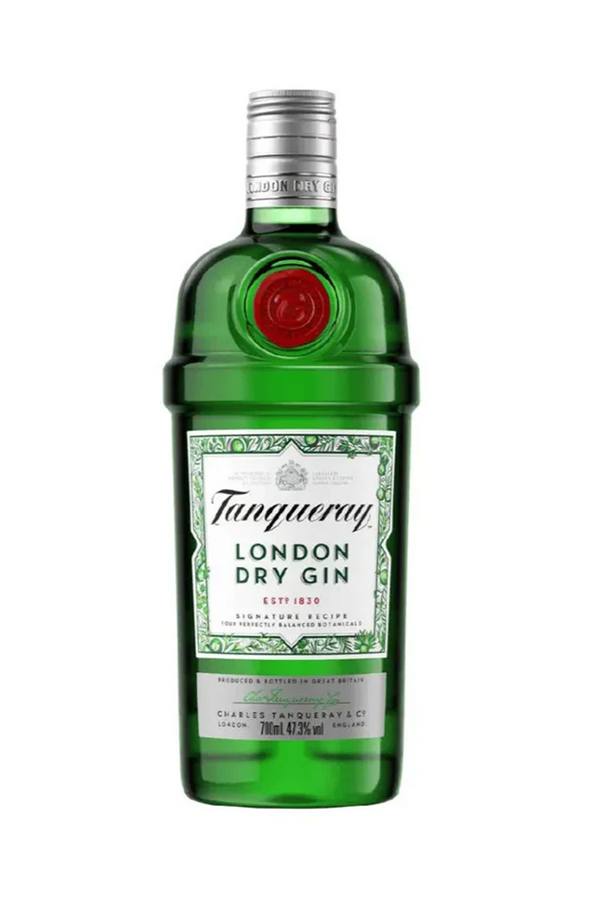 Tanqueray London Dry Gin 750ml green shaker-shaped bottle