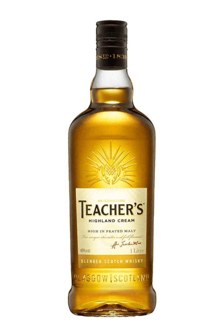 Teacher's Highland Cream blended Scotch whisky 1 litre bottle