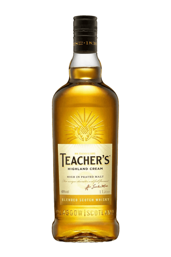 Teacher's Highland Cream blended Scotch whisky 1 litre bottle