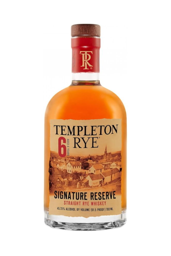 Templeton Rye 6 year old American rye whiskey 700ml bottle