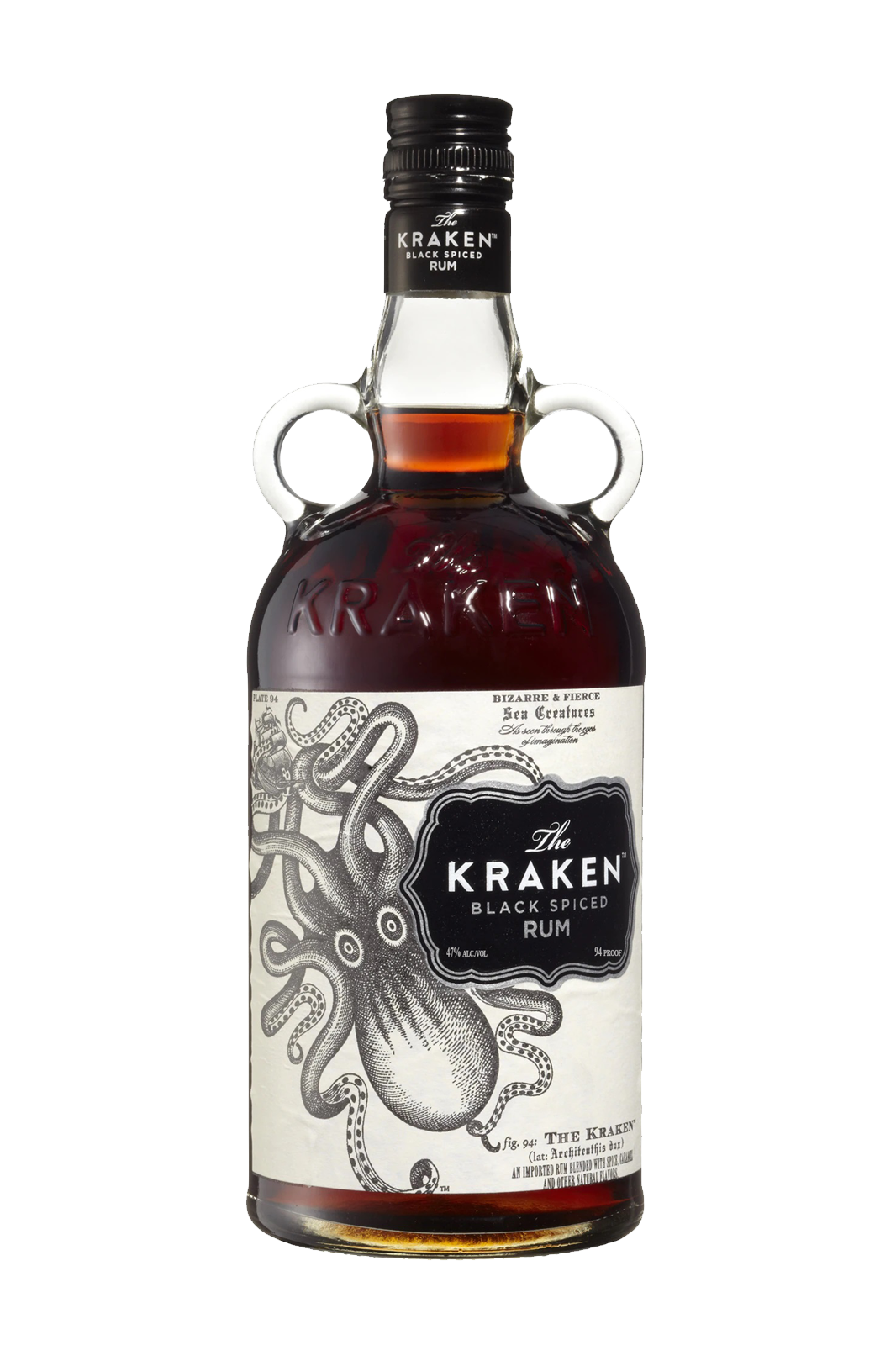 The Kraken Black Spiced Caribbean rum 700ml bottle