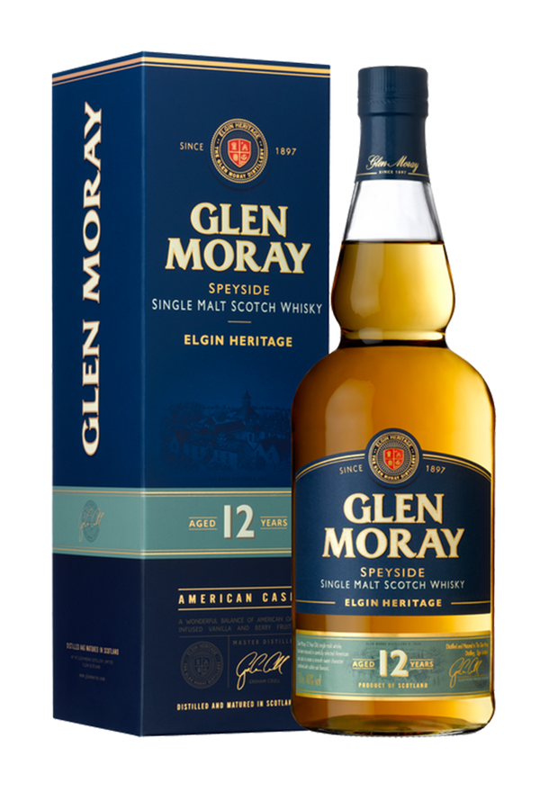 GLEN MORAY 12YO +GB 70CL