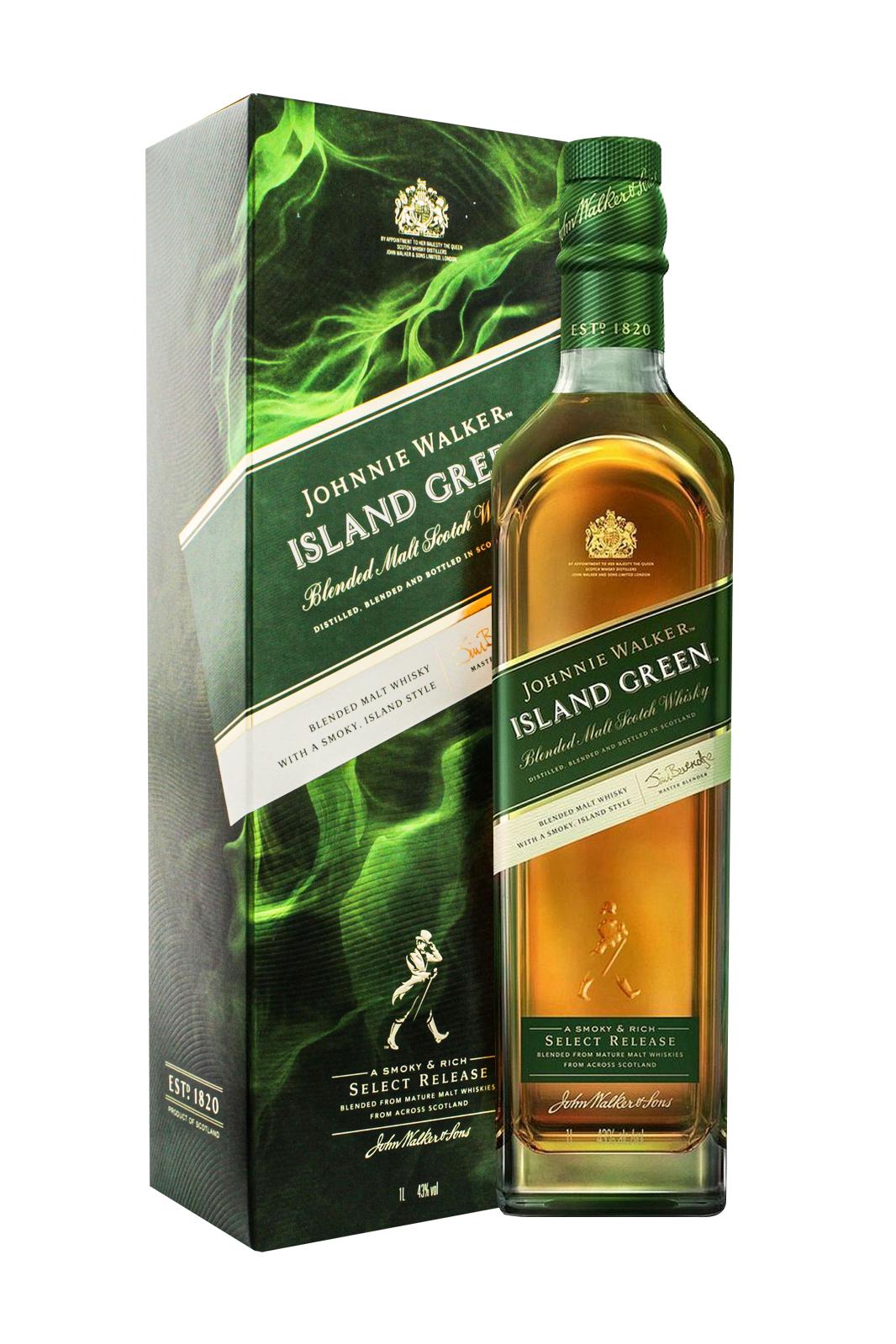JOHNNIE WALKER ISLAND GREEN - 1LTR
