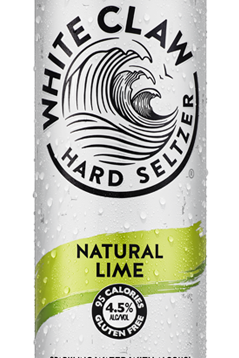 White Claw Natural Lime hard seltzer 330ml can